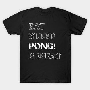 Eat Sleep Pong Repeat! It's Mahjong Time Mahjongg Fans T-Shirt